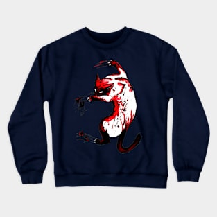 bloody cat Crewneck Sweatshirt